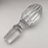 1977 British vintage cut glass oval decanter pure silver decoration 1750g